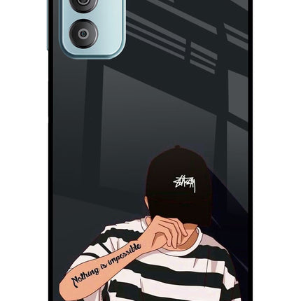 Aesthetic Boy Samsung F23 5G Glass Case
