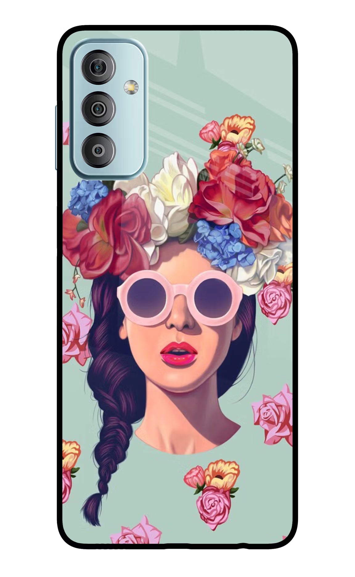 Pretty Girl Samsung F23 5G Glass Case Back Cover by Casekaro