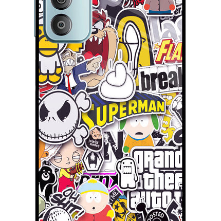 Sticker Bomb Samsung F23 5G Glass Case