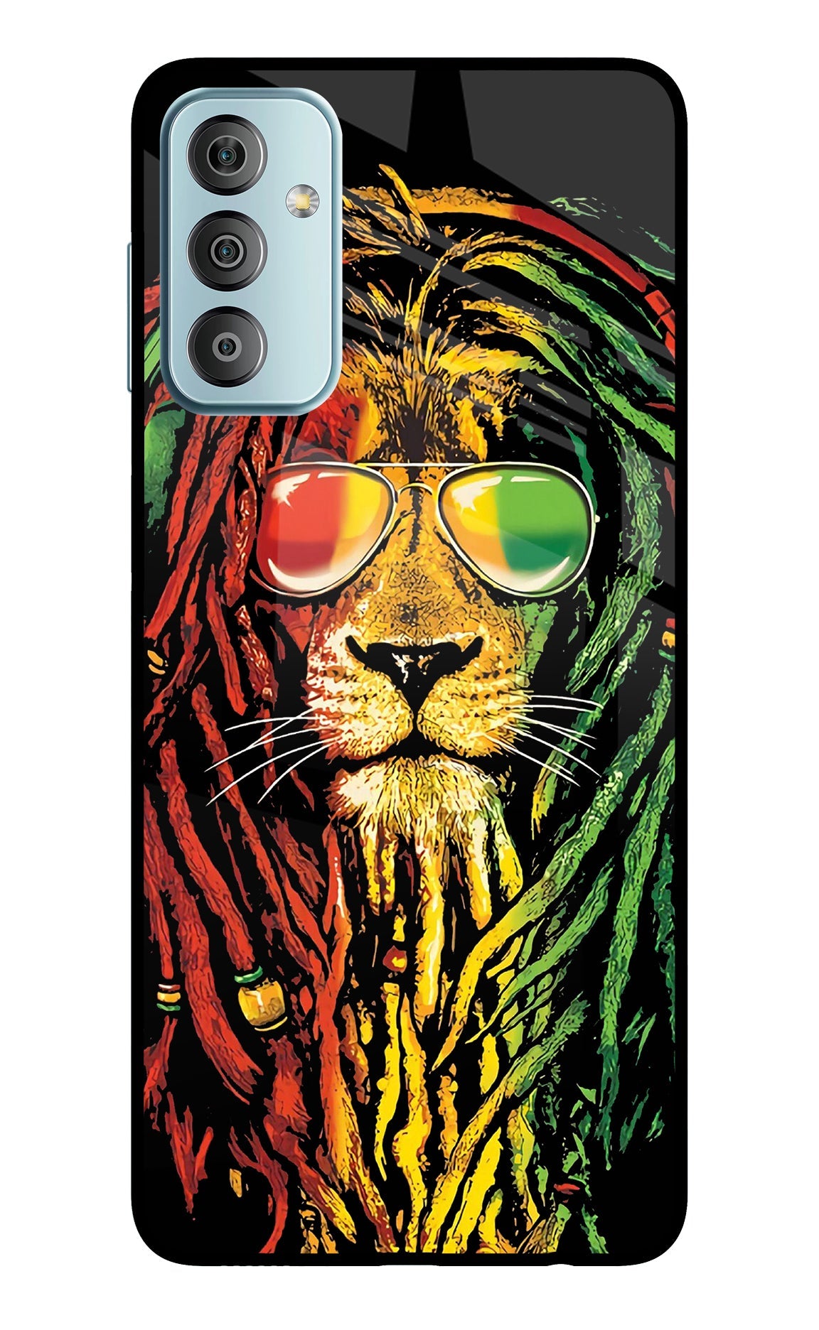 Rasta Lion Samsung F23 5G Glass Case