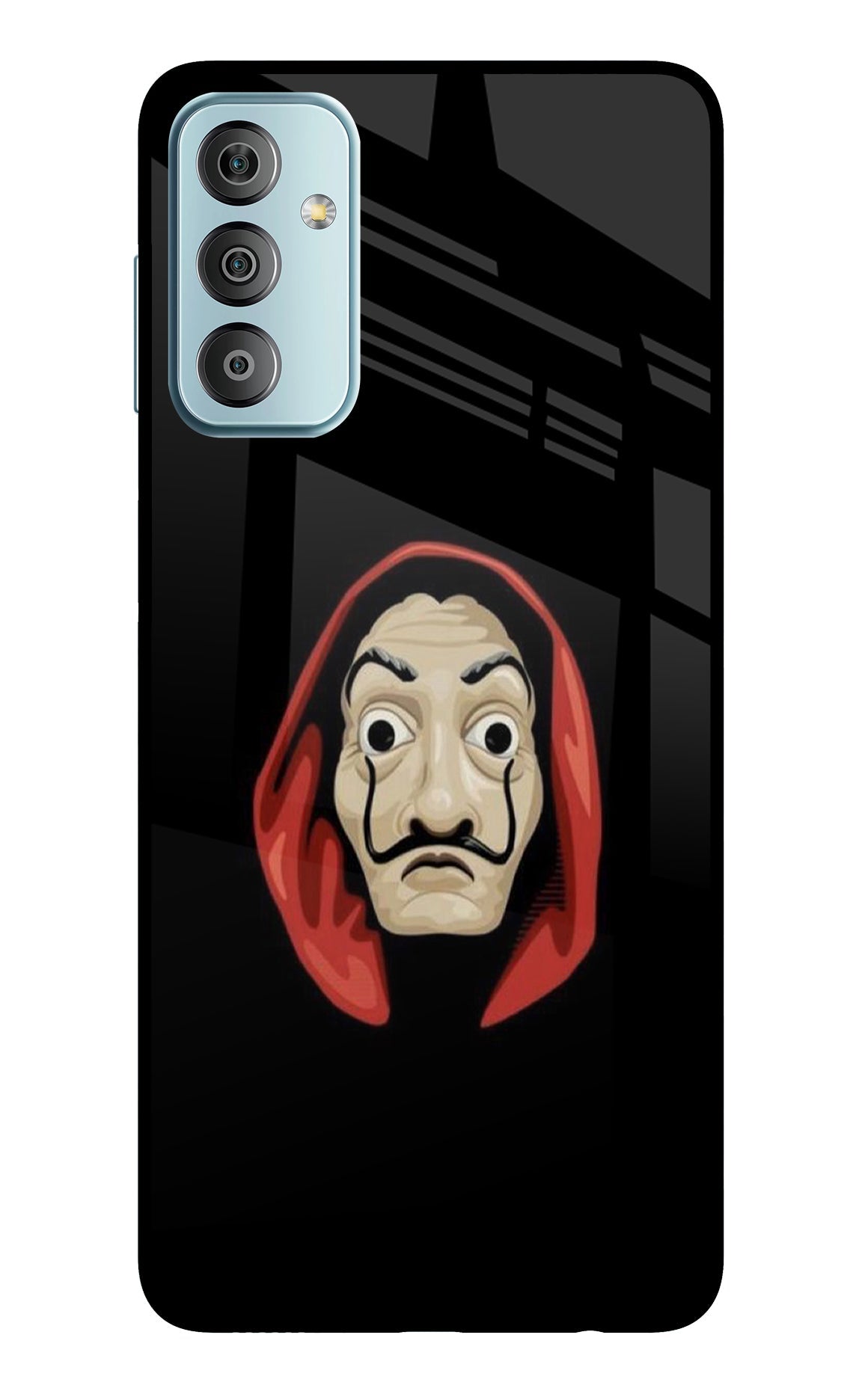 Money Heist Samsung F23 5G Glass Case