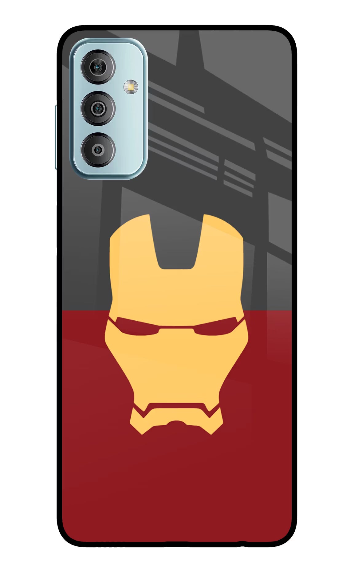 Ironman Samsung F23 5G Glass Case Back Cover by Casekaro