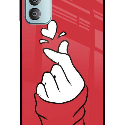 Korean Love Sign Samsung F23 5G Glass Case