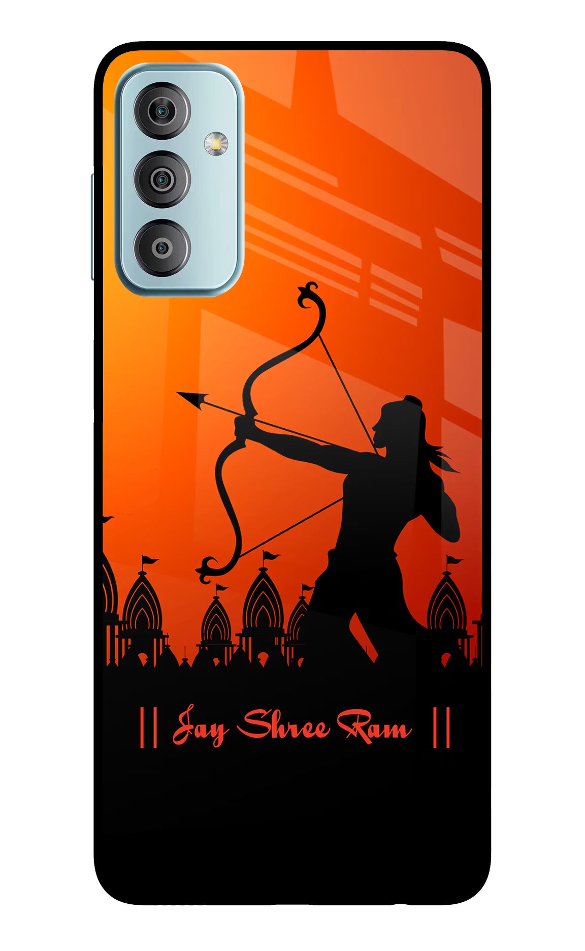 Lord Ram - 4 Samsung F23 5G Glass Case Back Cover by Casekaro
