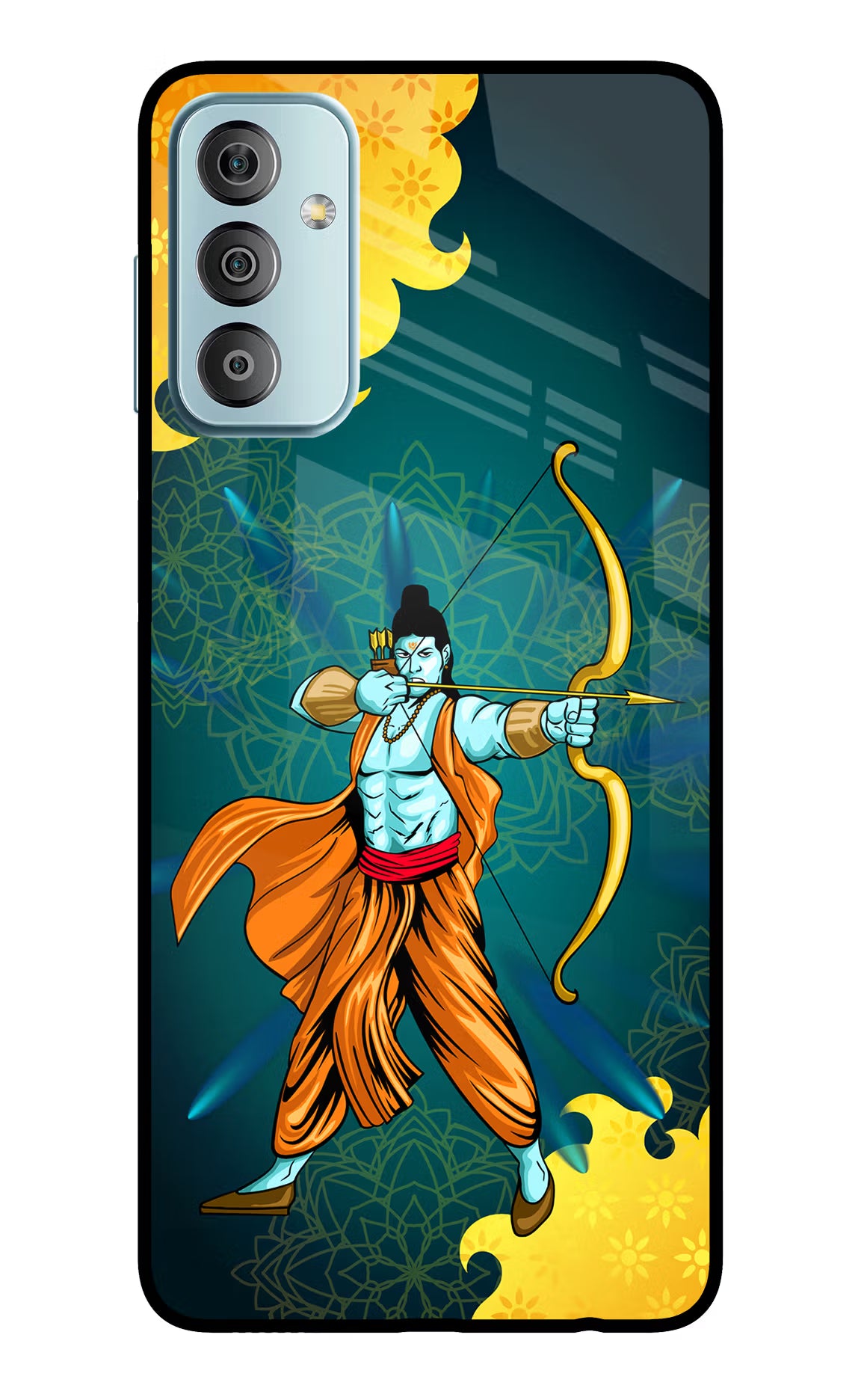 Lord Ram - 6 Samsung F23 5G Glass Case Back Cover by Casekaro