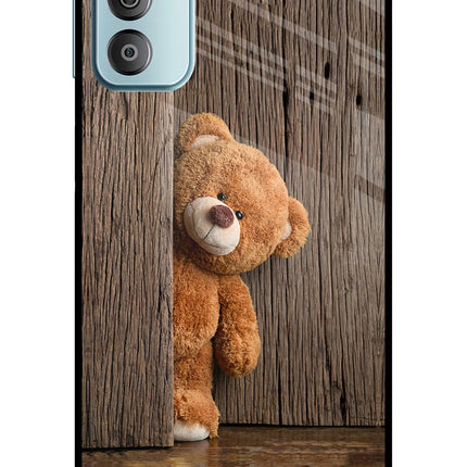 Teddy Wooden Samsung F23 5G Glass Case