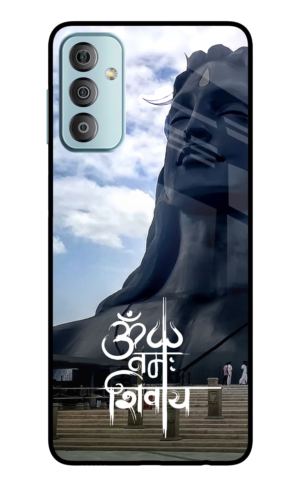 Om Namah Shivay Samsung F23 5G Glass Case Back Cover by Casekaro