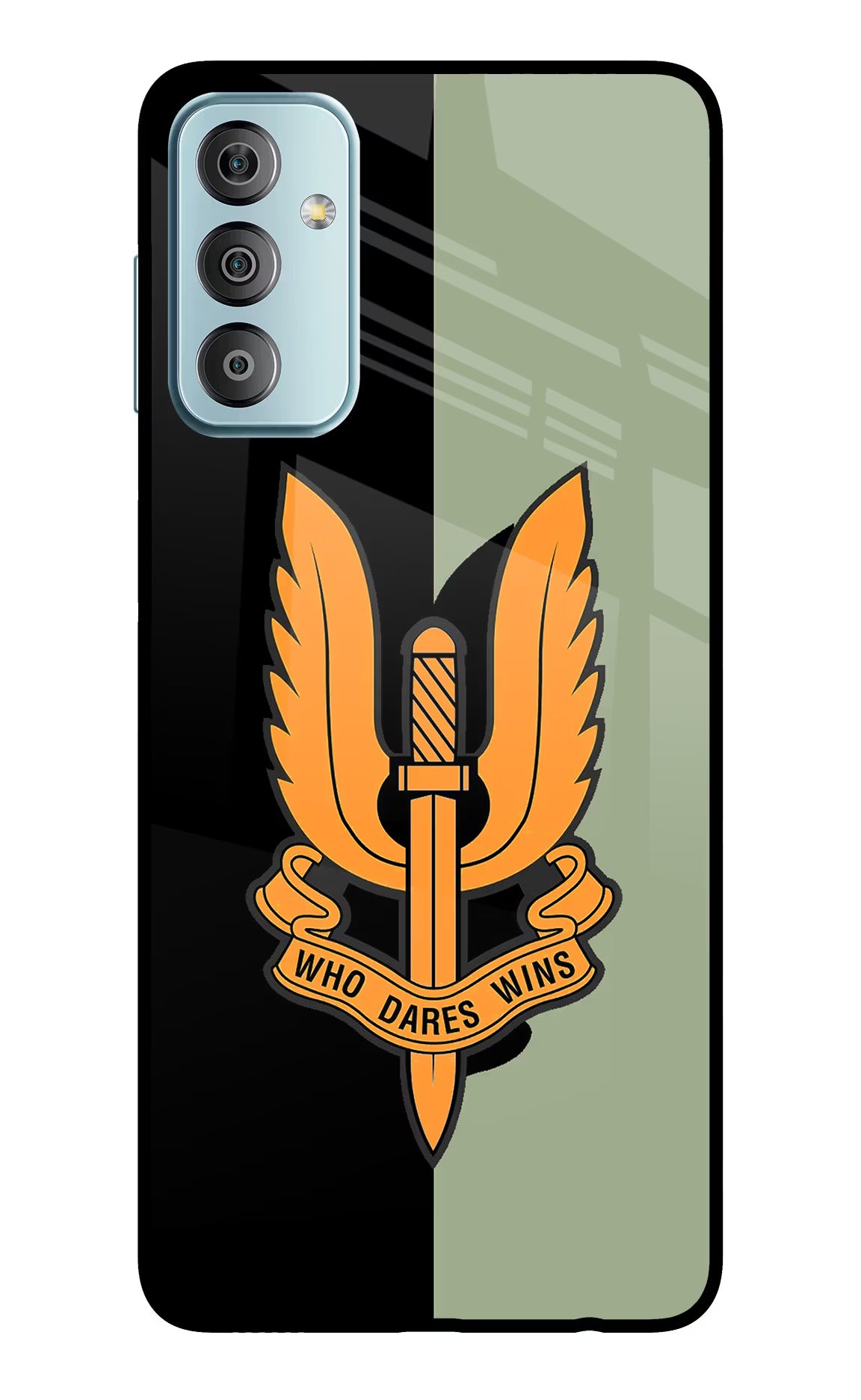 Balidan Logo Samsung F23 5G Glass Case Back Cover by Casekaro