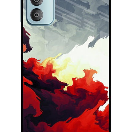 Fire Cloud Samsung F23 5G Glass Case