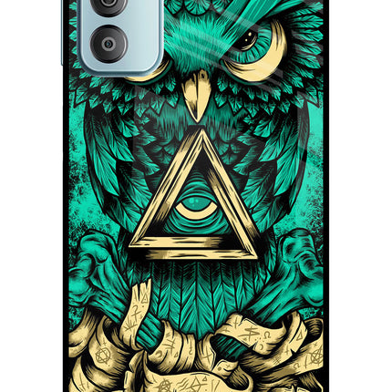 Green Owl Samsung F23 5G Glass Case