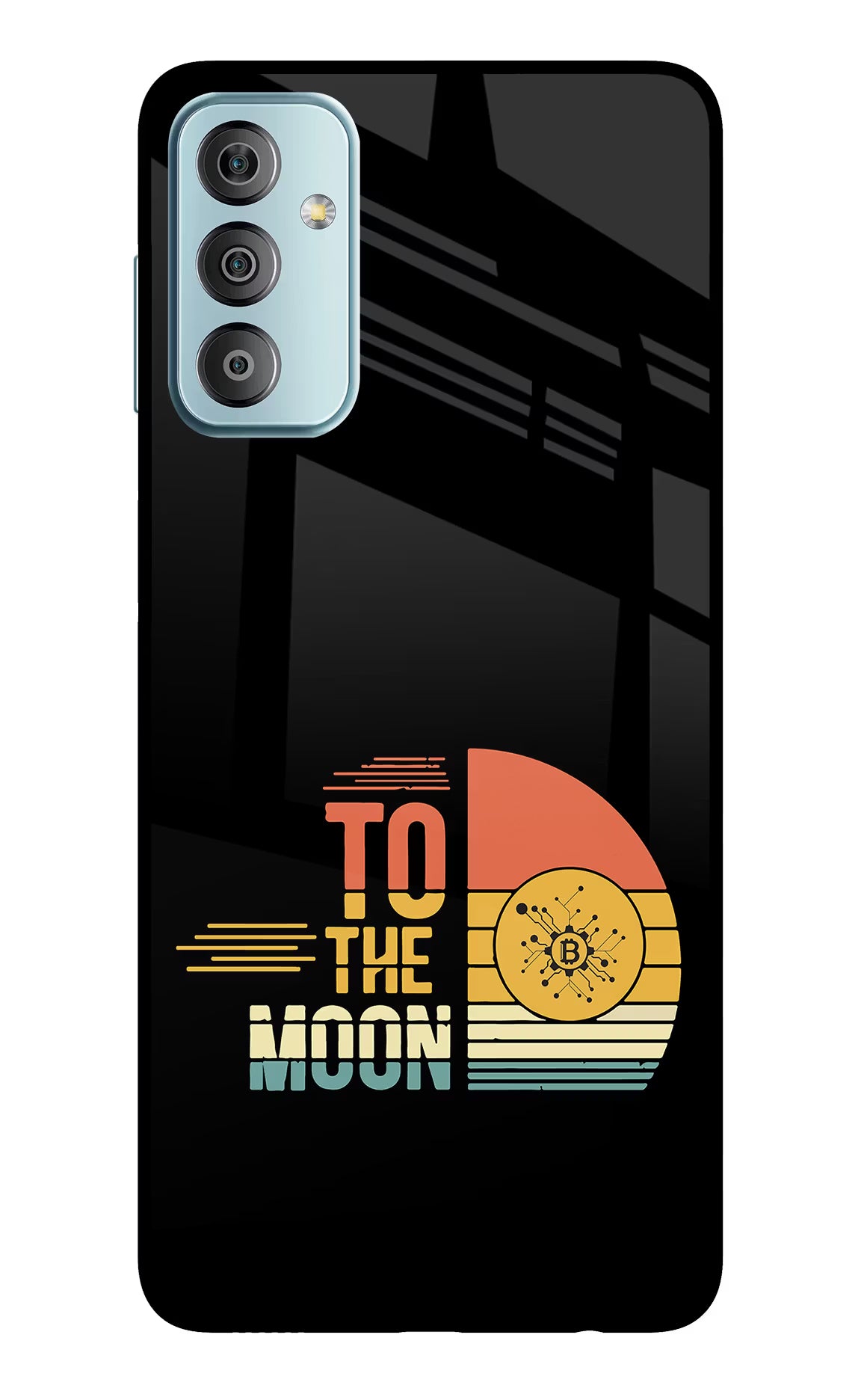 To the Moon Samsung F23 5G Glass Case Back Cover by Casekaro