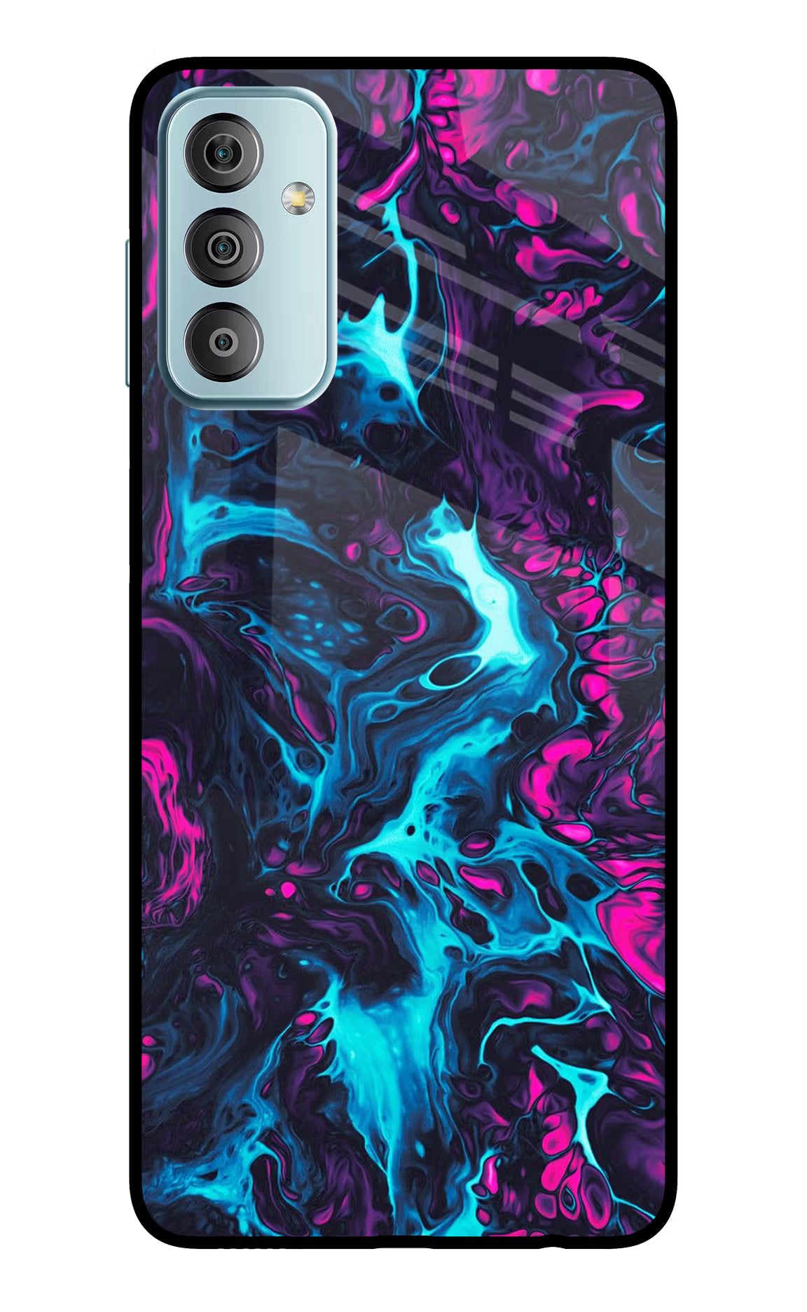 Abstract Samsung F23 5G Glass Case Back Cover by Casekaro