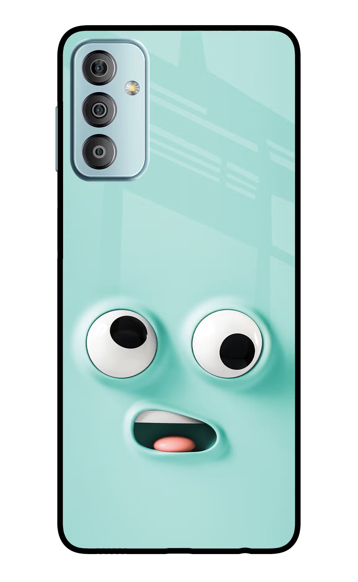 Funny Cartoon Samsung F23 5G Glass Case Back Cover by Casekaro