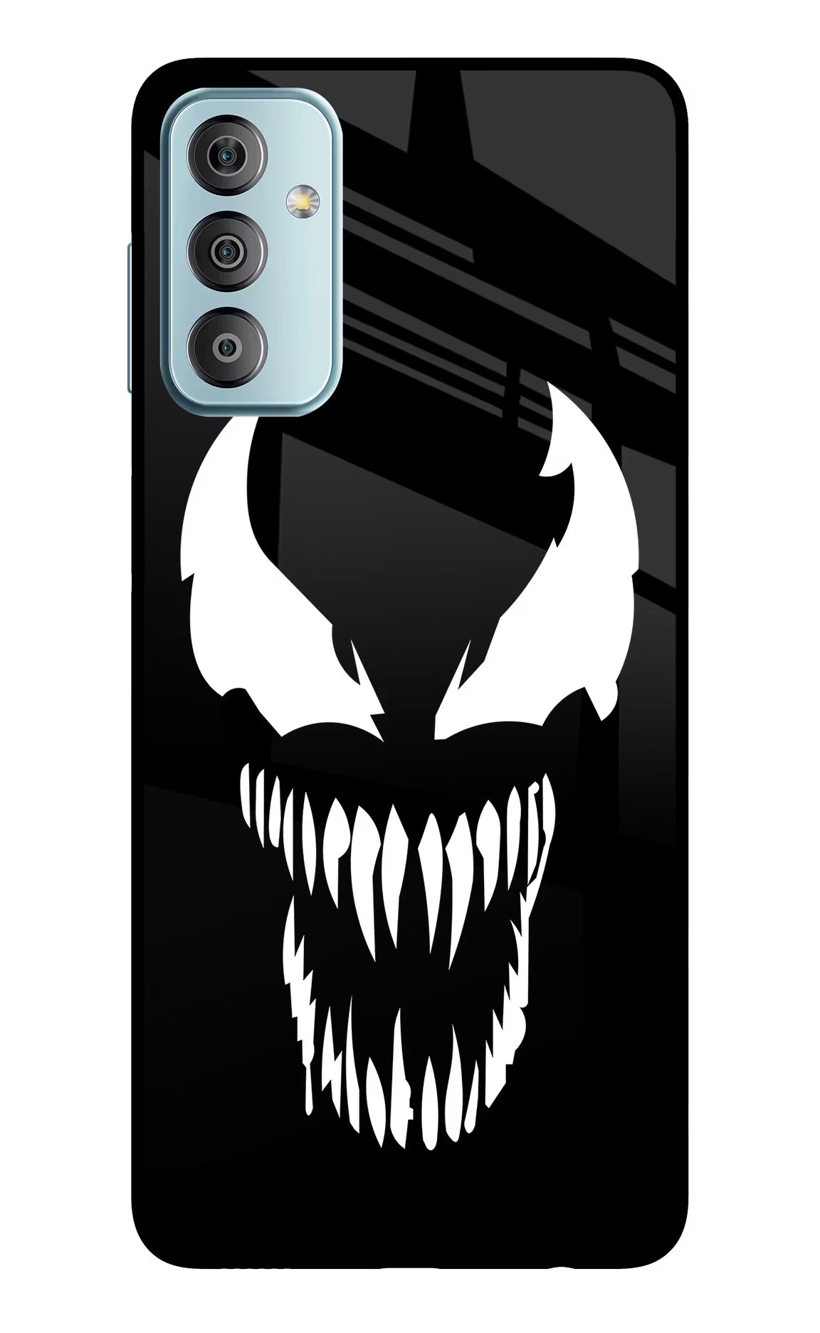 Venom Samsung F23 5G Glass Case Back Cover by Casekaro