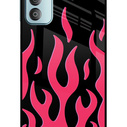 Fire Flames Samsung F23 5G Glass Case