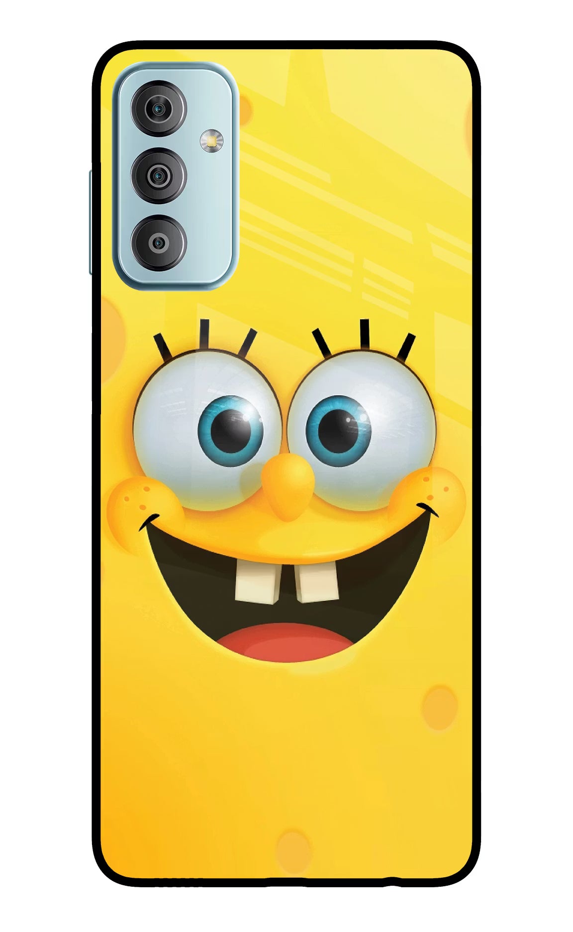 Sponge 1 Samsung F23 5G Glass Case Back Cover by Casekaro