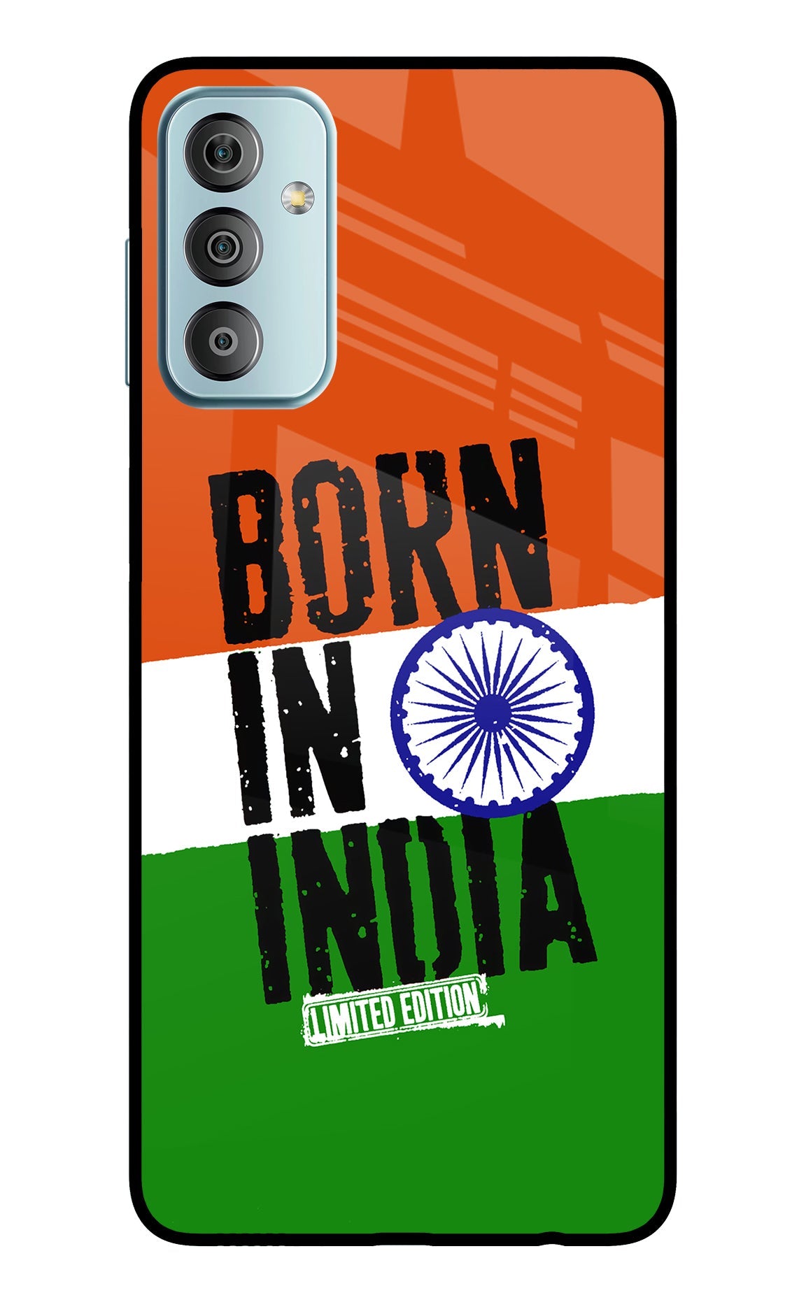 Born in India Samsung F23 5G Glass Case