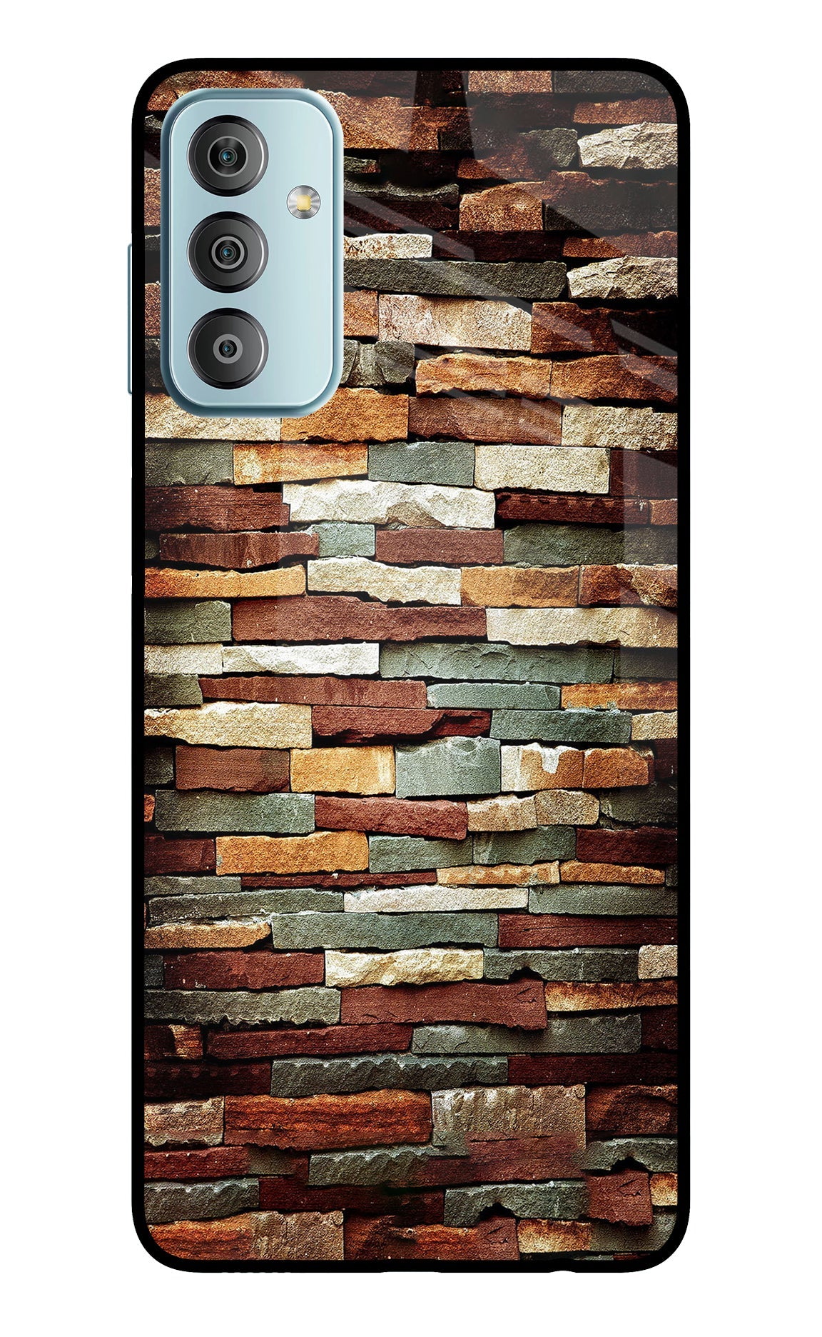 Bricks Pattern Samsung F23 5G Back Cover