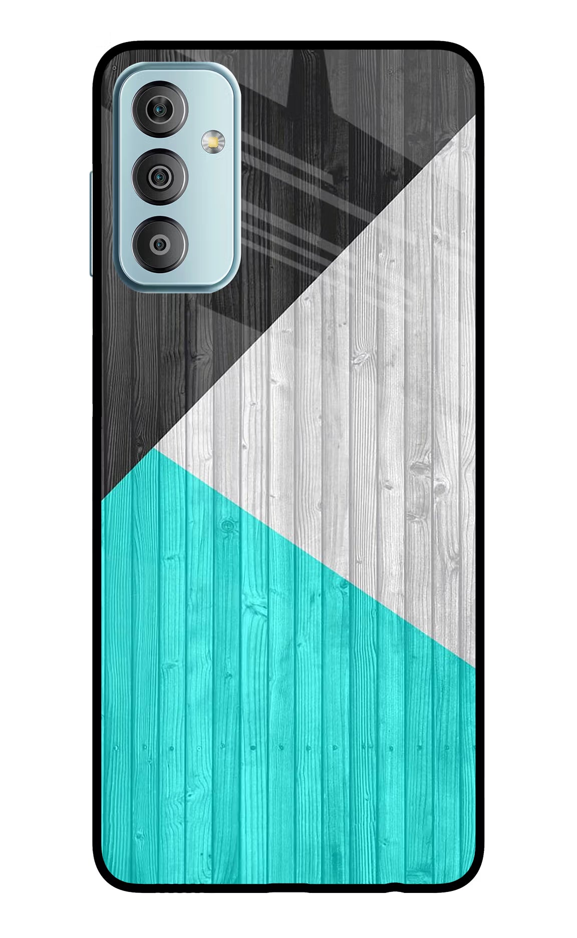Wooden Abstract Samsung F23 5G Glass Case Back Cover by Casekaro