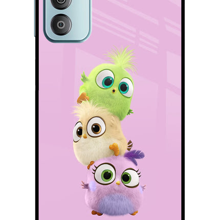 Cute Little Birds Samsung F23 5G Glass Case