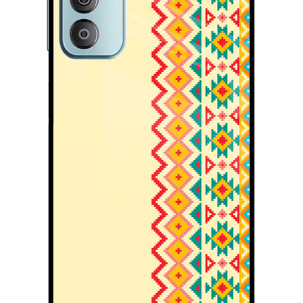 Ethnic Seamless Samsung F23 5G Glass Case