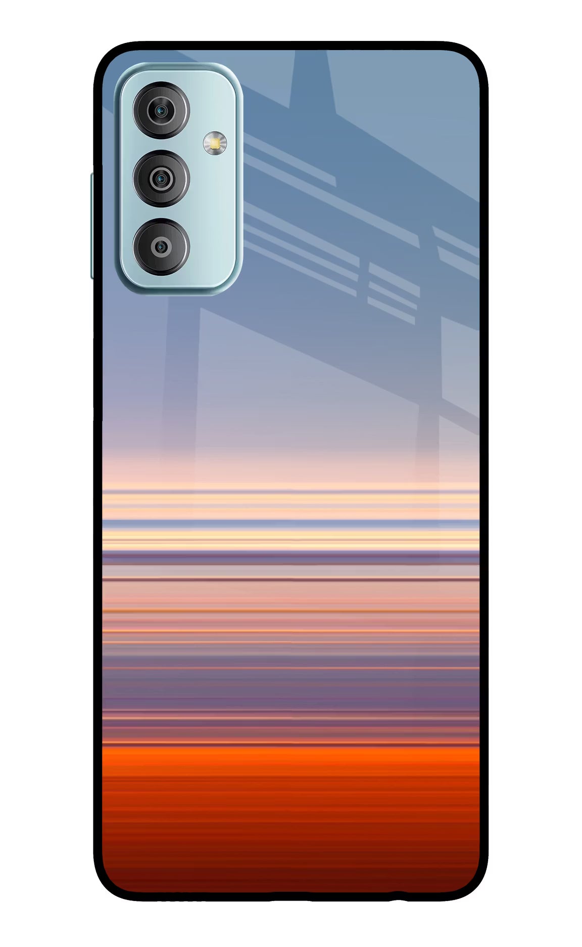 Morning Colors Samsung F23 5G Glass Case Back Cover by Casekaro