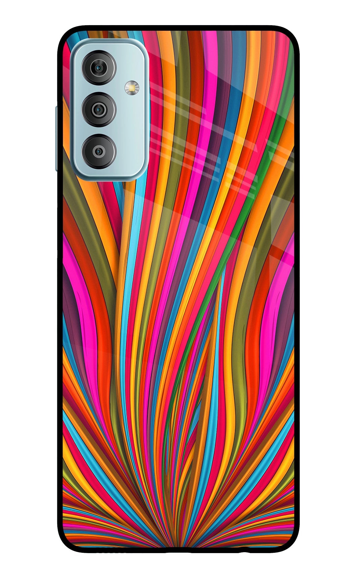 Trippy Wavy Samsung F23 5G Glass Case