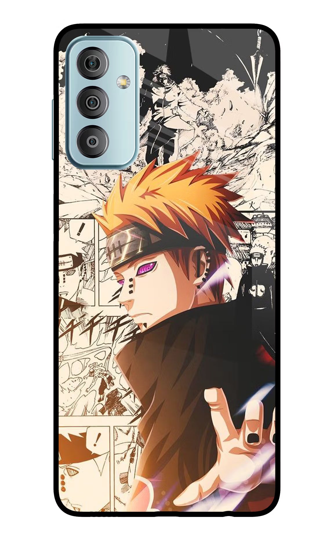 Pain Anime Samsung F23 5G Glass Case Back Cover by Casekaro