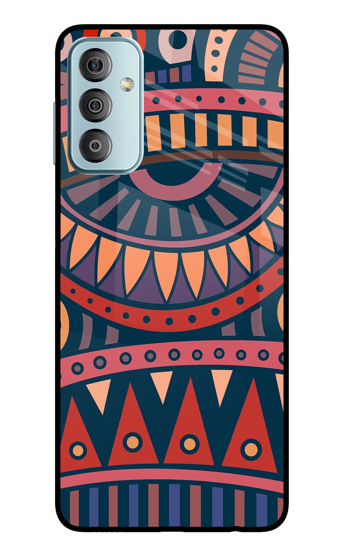 African Culture Design Samsung F23 5G Glass Case Back Cover by Casekaro