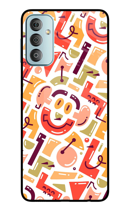 Doodle Pattern Samsung F23 5G Glass Case