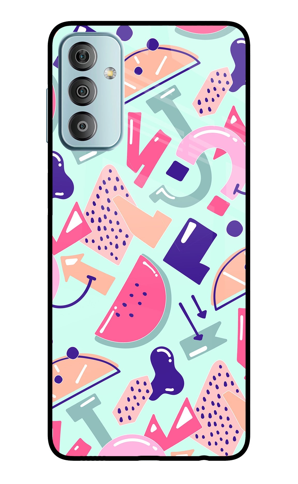 Doodle Pattern Samsung F23 5G Back Cover