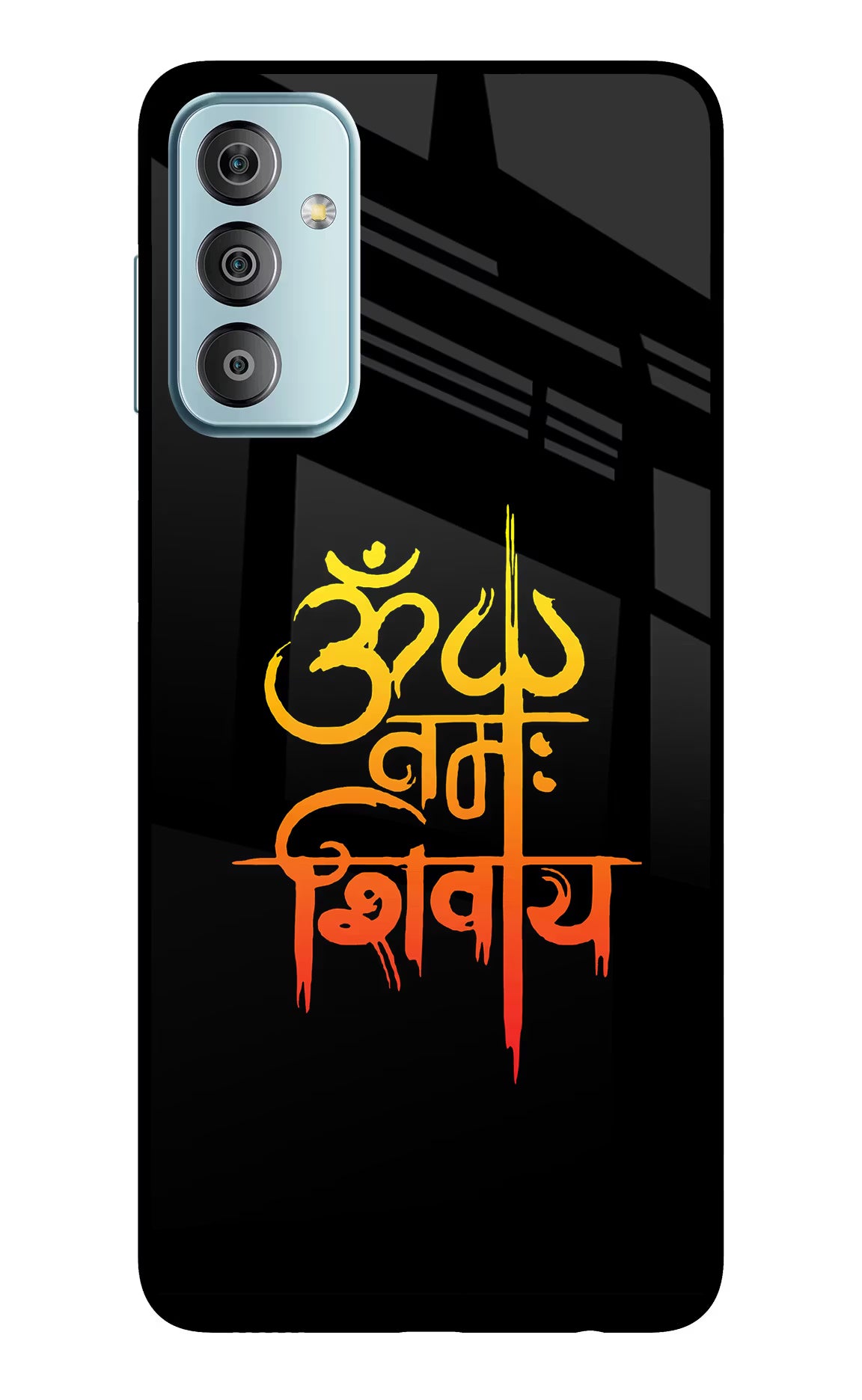 Om Namah Shivay Samsung F23 5G Glass Case Back Cover by Casekaro