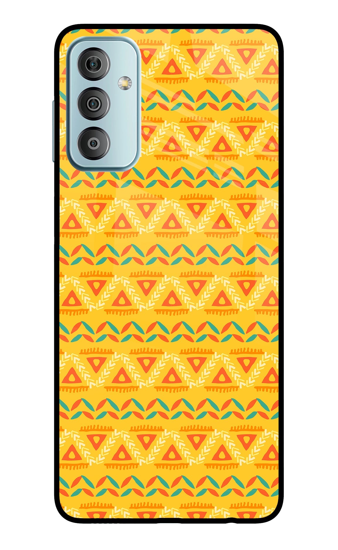 Tribal Pattern Samsung F23 5G Glass Case