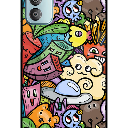 Veggie Doodle Samsung F23 5G Glass Case