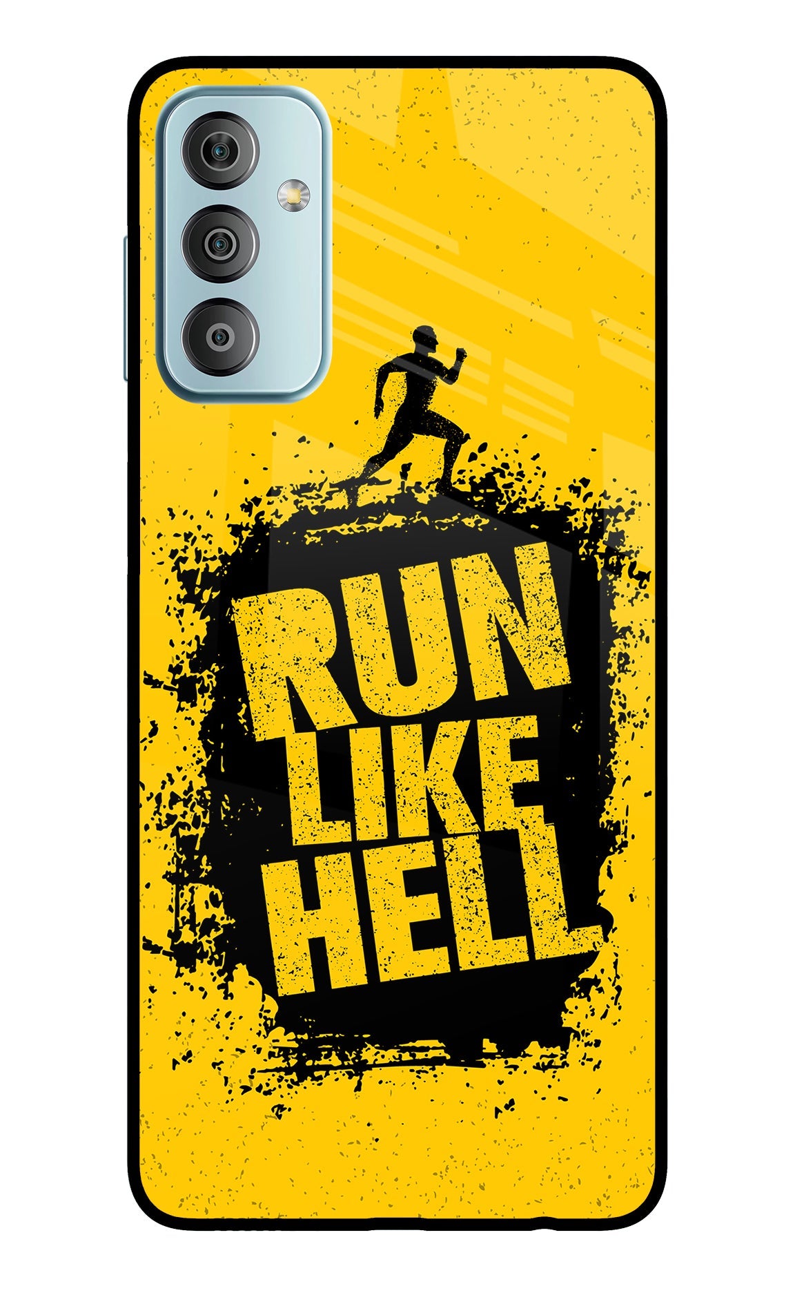 Run Like Hell Samsung F23 5G Glass Case