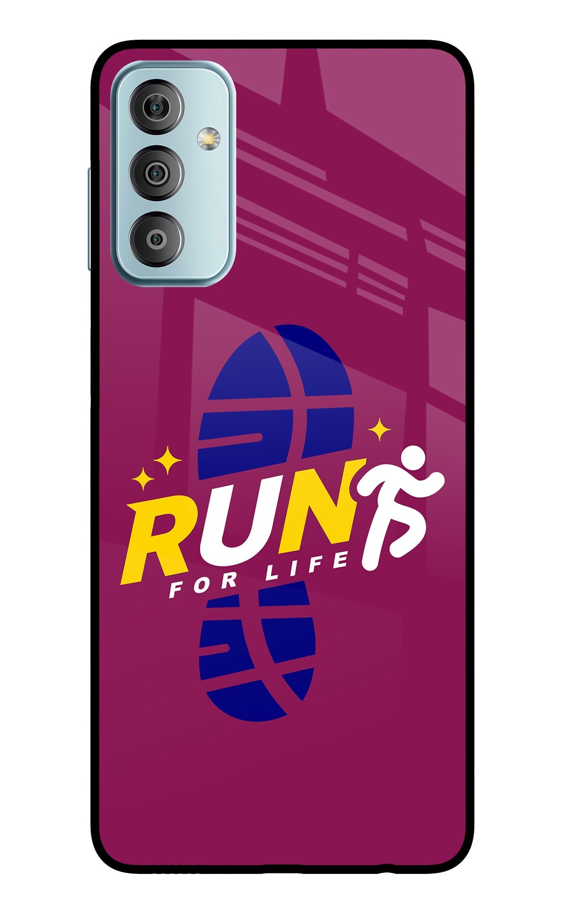 Run for Life Samsung F23 5G Glass Case