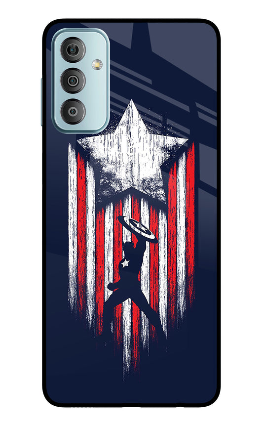 Captain America Marvel Art Samsung F23 5G Glass Case