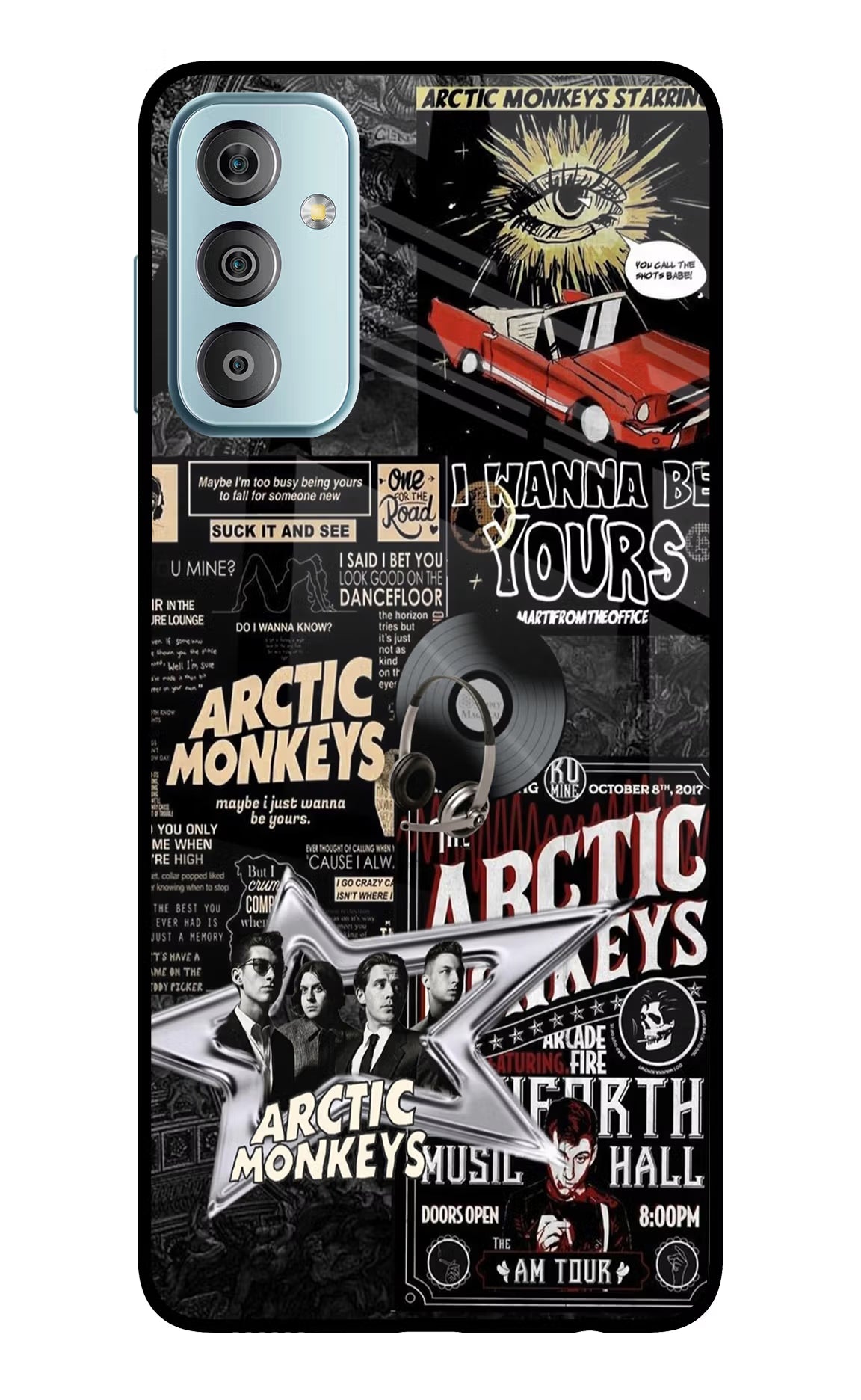 Arctic Monkeys Samsung F23 5G Glass Case Back Cover by Casekaro