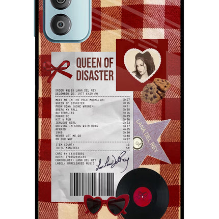 Queen of Disaster Samsung F23 5G Glass Case