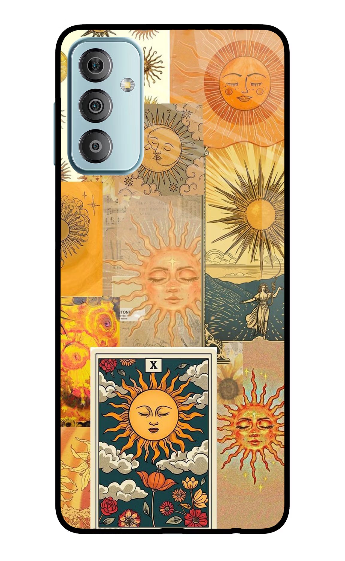 Sun Samsung F23 5G Glass Case Back Cover by Casekaro