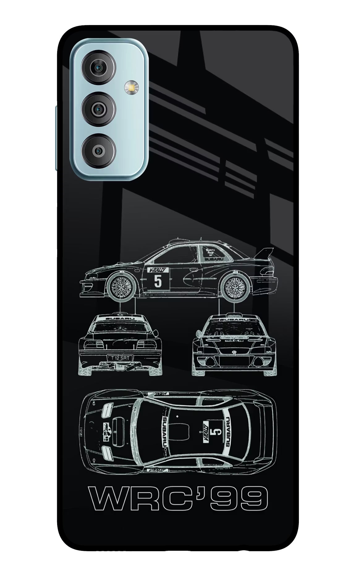 WRC'99 Samsung F23 5G Glass Case Back Cover by Casekaro