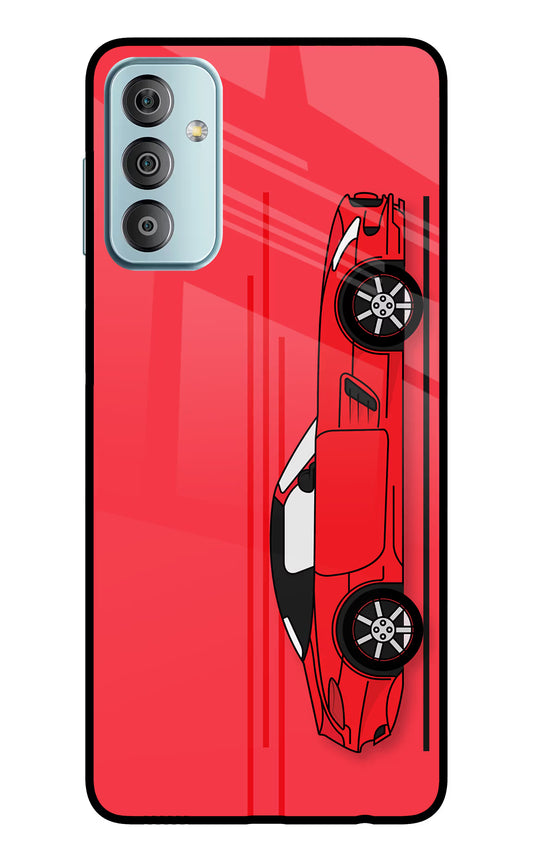 Red Velocity Samsung F23 5G Glass Case