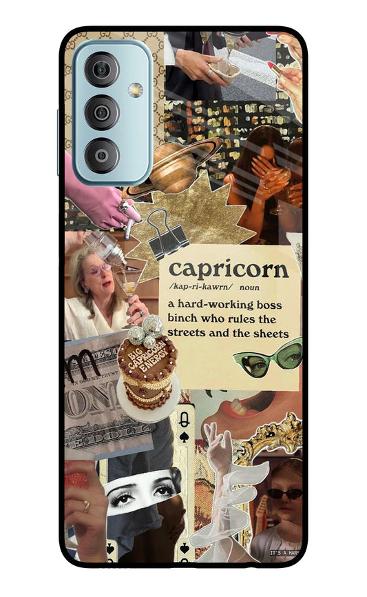 Capricorn Zodiac Samsung F23 5G Glass Case