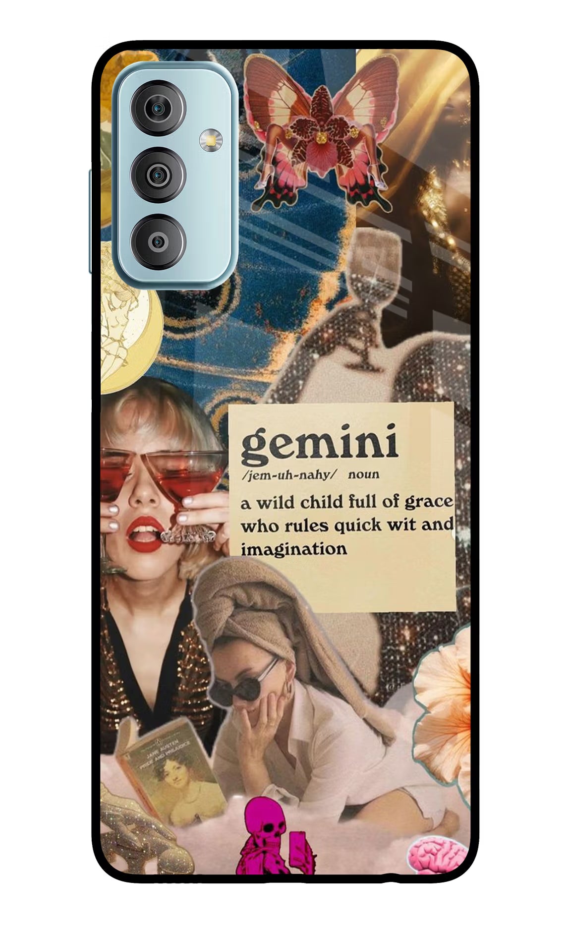 Gemini Zodiac Samsung F23 5G Glass Case