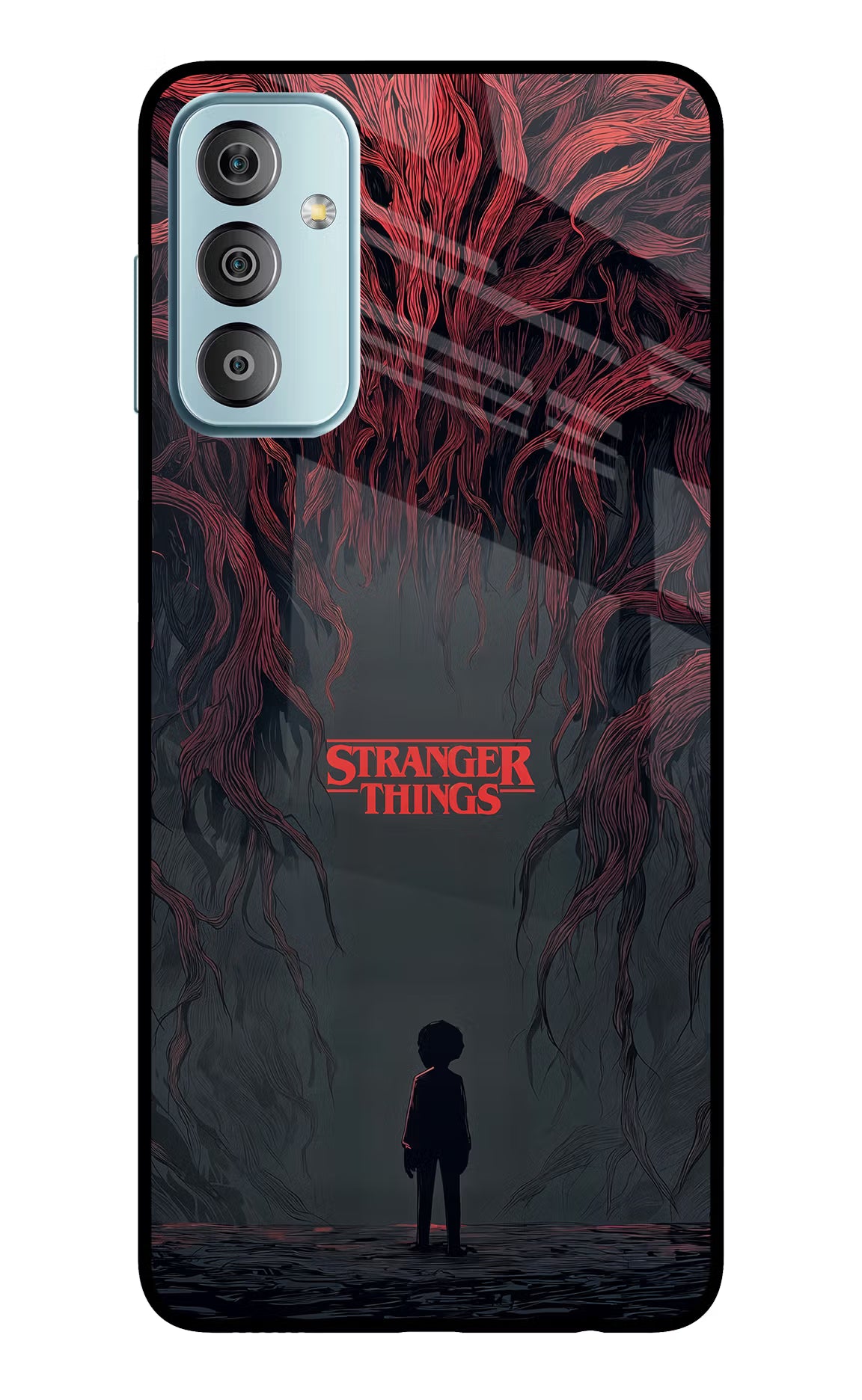 Ordinary Things Dark Side Samsung F23 5G Glass Case Back Cover by Casekaro
