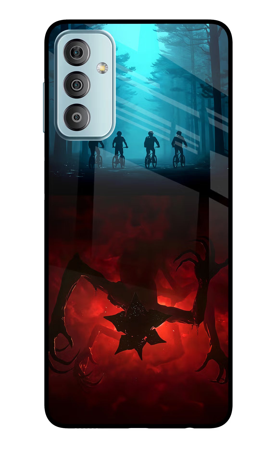 Ordinary Things Downside Up Samsung F23 5G Glass Case Back Cover by Casekaro