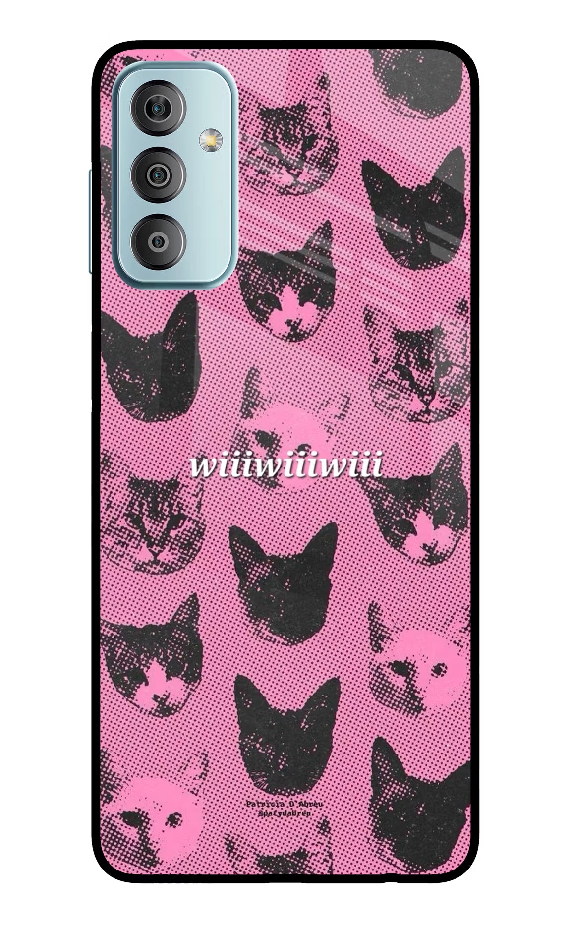 Pink Cats Samsung F23 5G Glass Case