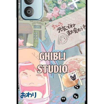 Studio Ghibli Samsung F23 5G Glass Case