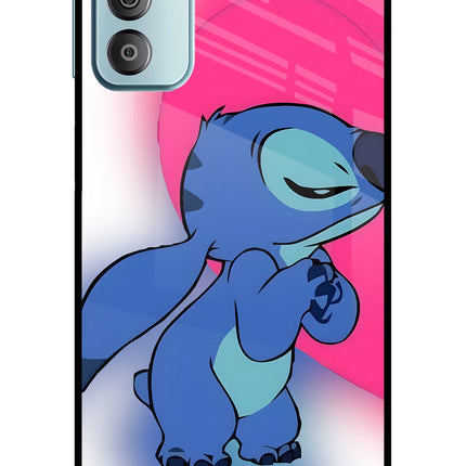 Stitch Hug Samsung F23 5G Glass Case