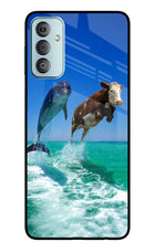 Dolphin vs Cow Samsung F23 5G Glass Case